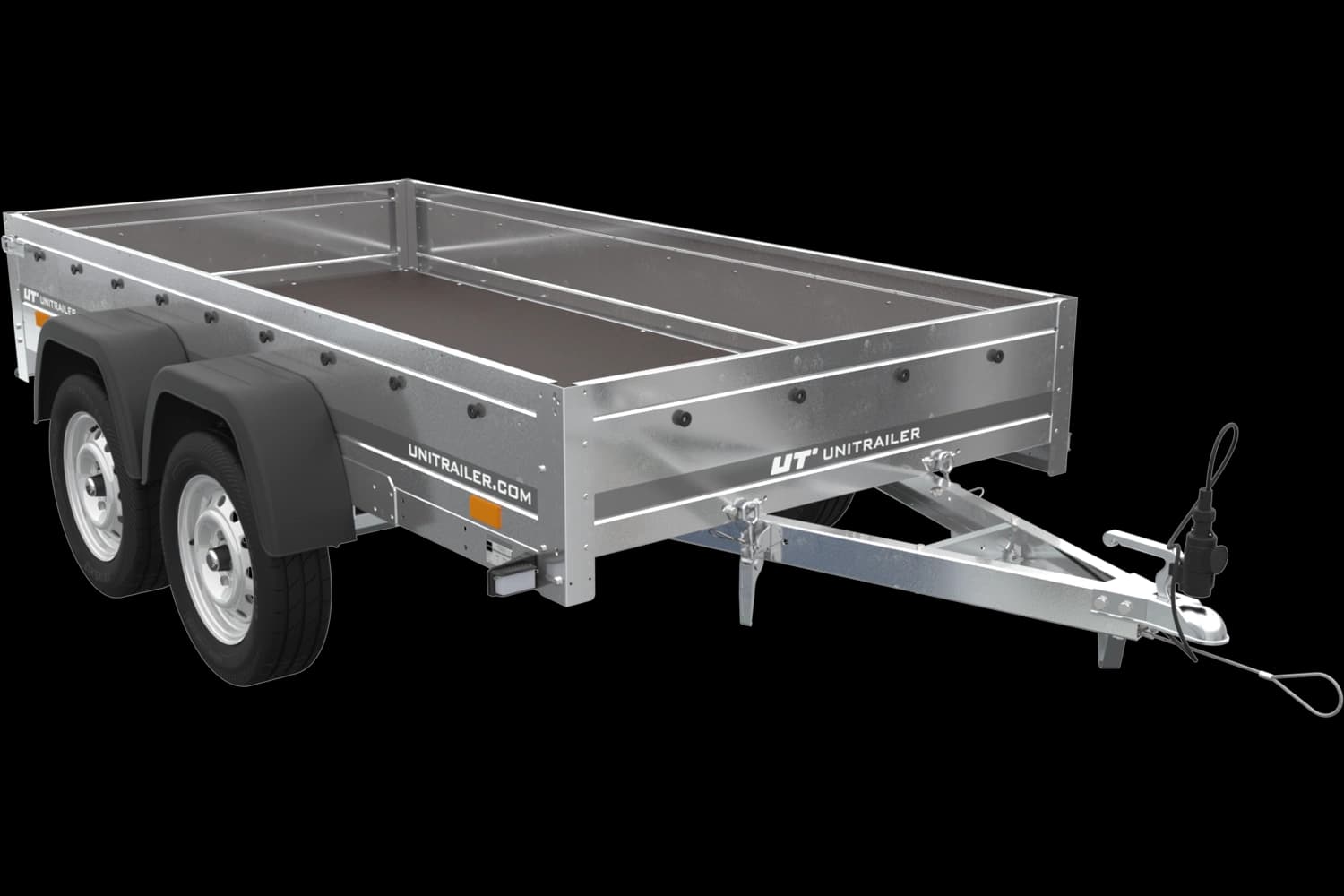 Zweiachsiger Anhänger UNITRAILER Garden Trailer 264/2 Kipp 264x125, Kippanhänger, 750 kg, ungebremst