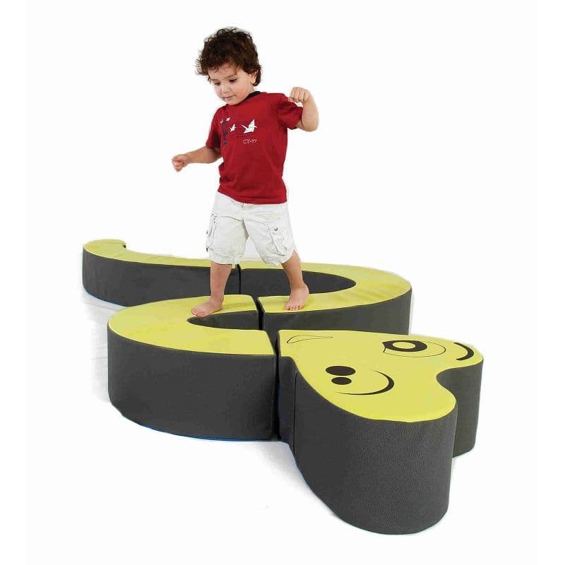 Poutre zigzag dino<br/>2-3 ans<br/>hauteur 24 cm