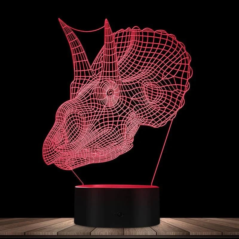 Geometric Dinosaur Lamp