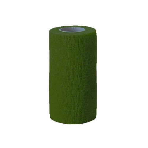 Bande Cohésive 10 cm - Bande pour coton - Vert Foncé