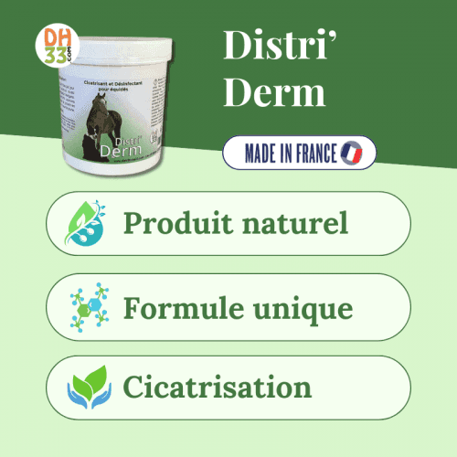 Distri’Derm – Crème cicatrisante naturelle cheval | DistriHorse33 - 500 ml