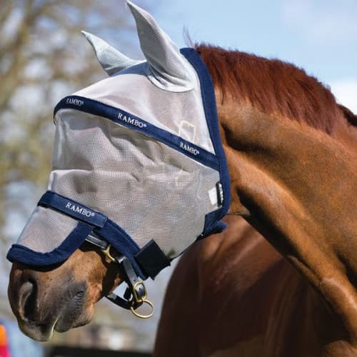 Masque anti-insectes Rambo Flymask Plus Horseware -