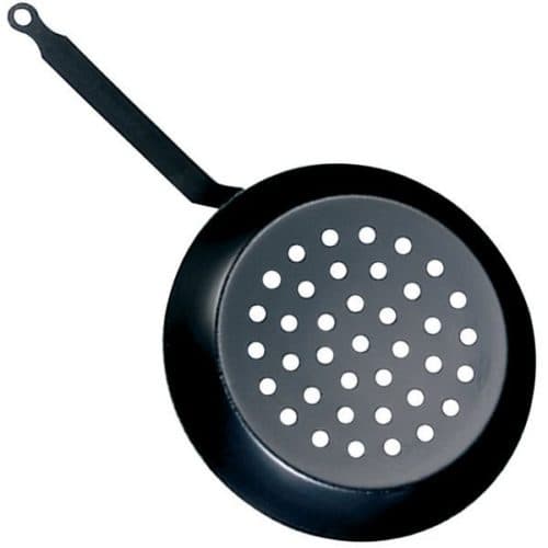 PoĂȘle Ă marrons perforĂ©e 28cm DE BUYER