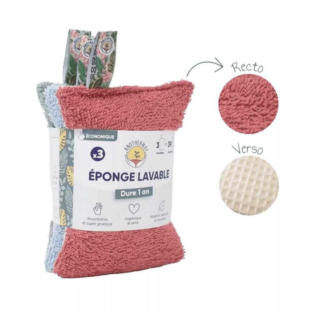 Éponges lavables X3 ANOTHERWAY