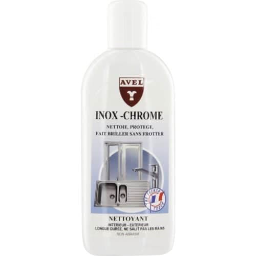 Nettoyant Inox, Chrome, Aluminium 250ml AVEL