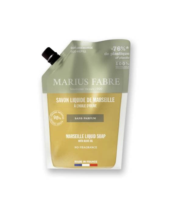Savon liquide de Marseille - Sans parfum 1L MARIUS FABRE