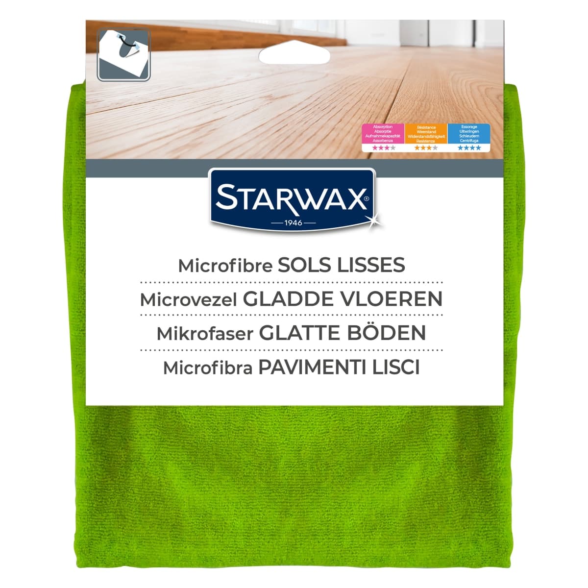 Serpillère microfibre multi-usages STARWAX