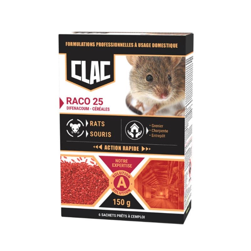 Appât Rats & Souris - Grains 150g CLAC