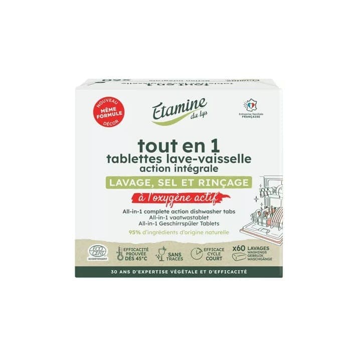 Tablettes lave-vaisselle - Action intégrale X60 ÉTAMINE DU LYS