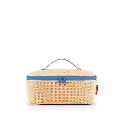 Sac isotherme Coolerbag M - Raffia Bleu REISENTHEL
