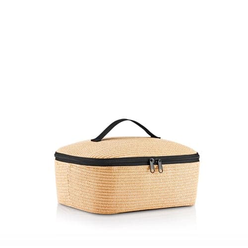 Sac isotherme Coolerbag M - Raffia Noir REISENTHEL