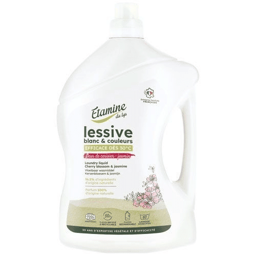 Lessive liquide - Fleur de cerisier & Jasmin 3L ÉTAMINE DU LYS