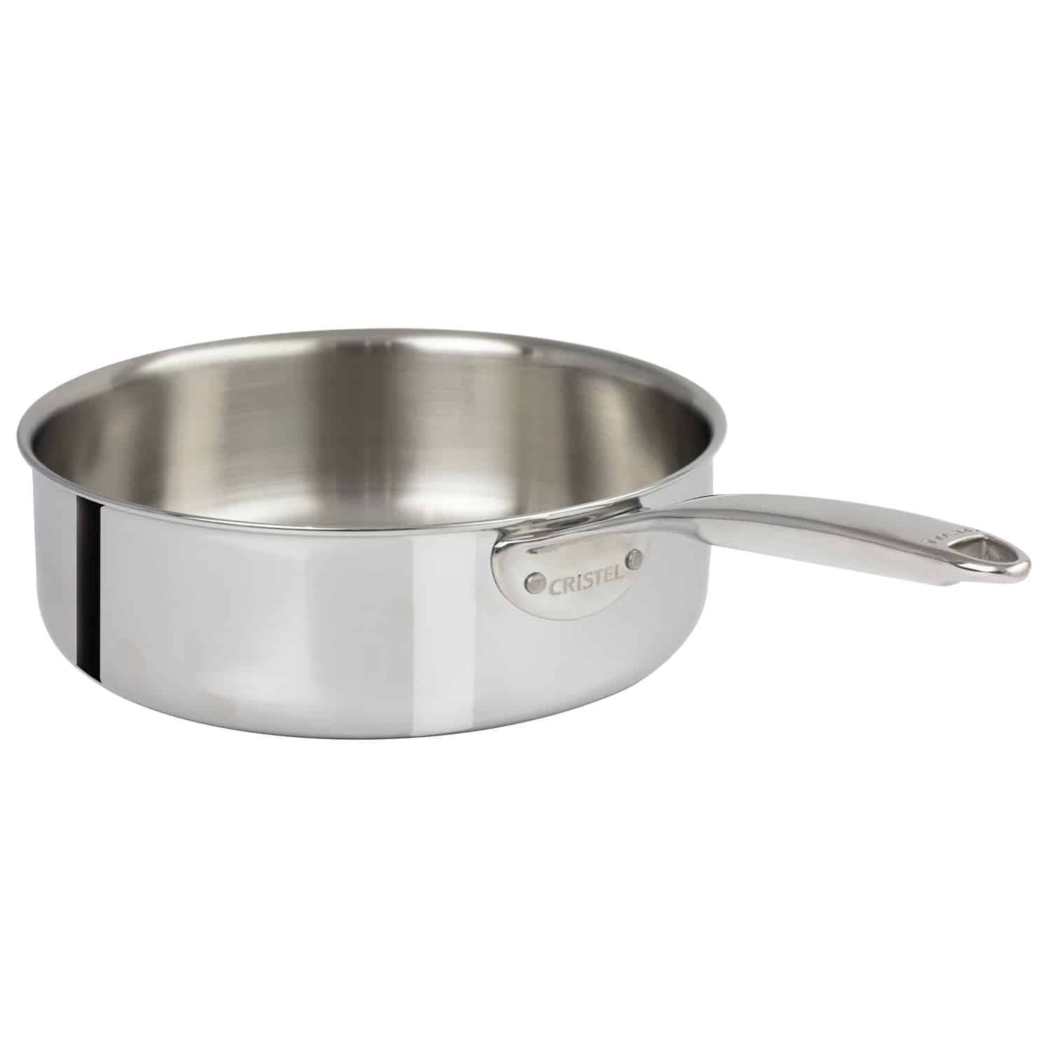 Sauteuse inox Ultraply Castel'Pro 24cm CRISTEL