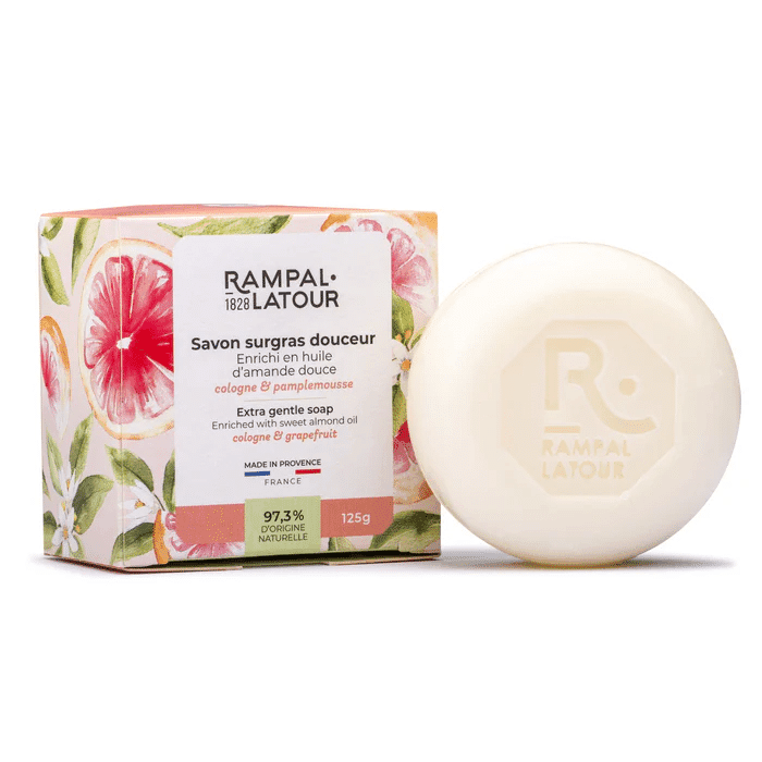 Savon surgras parfumé - Cologne & Pamplemousse 125g RAMPAL LATOUR