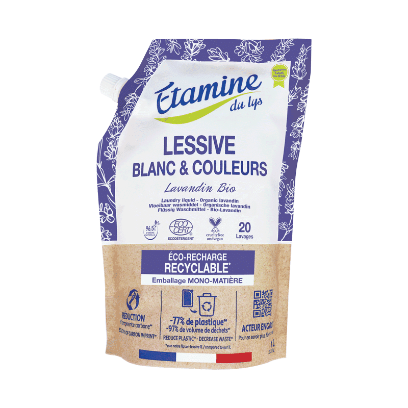 Recharge lessive liquide - Lavandin 1L ÉTAMINE DU LYS