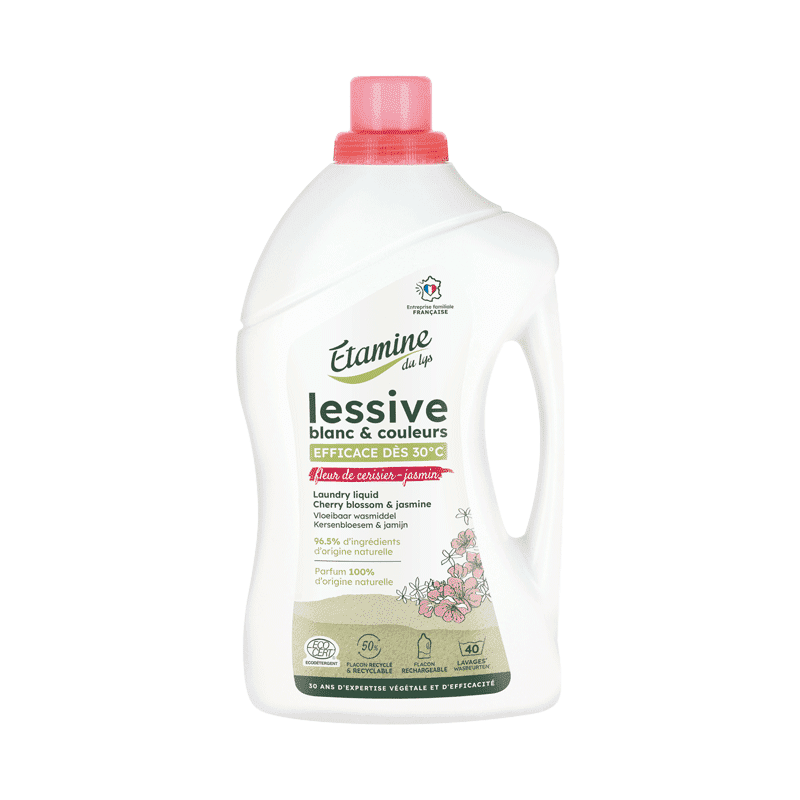 Lessive liquide - Fleur de cerisier & Jasmin 1L ÉTAMINE DU LYS