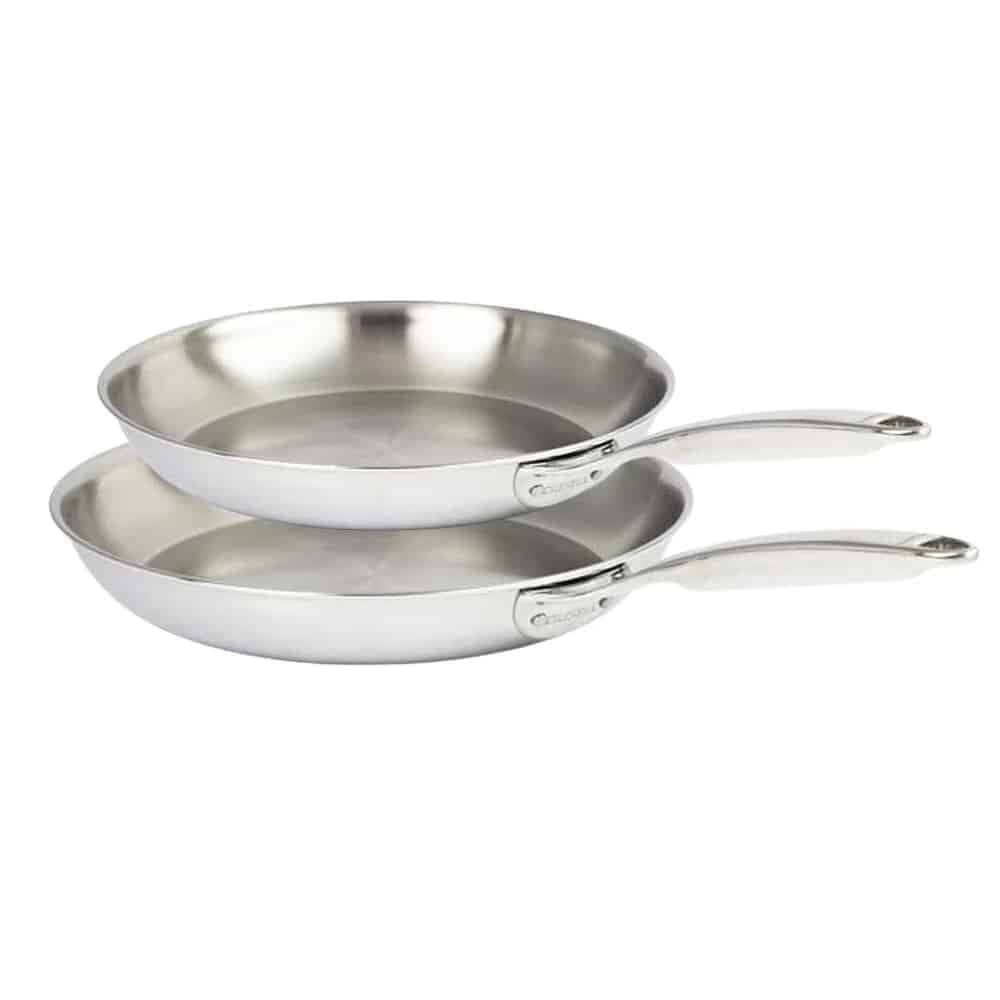 Set de 2 poêles inox Ultraply - Castel'Pro CRISTEL