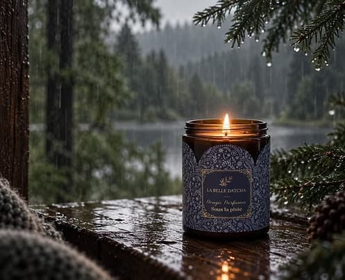 Bougie végétale parfumée - Sous la pluie LA BELLE DATCHA