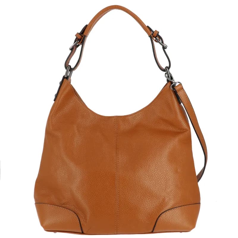 Sac hobo en cuir YOGOSS Camel