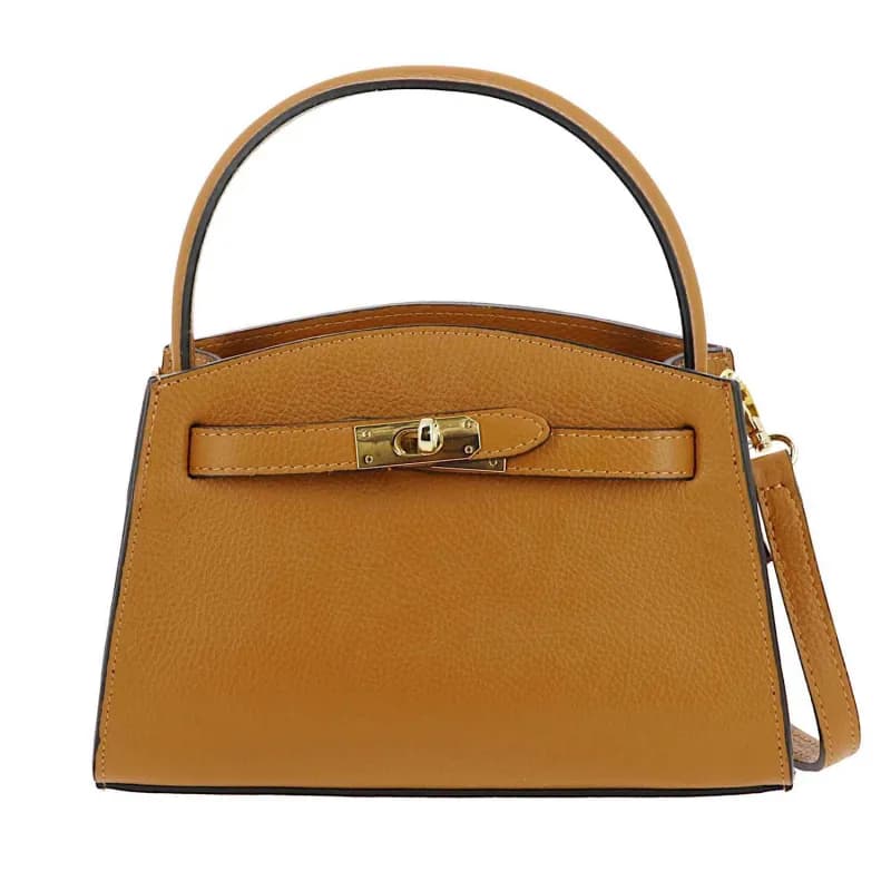 Petit sac à main en cuir DURBAN Camel