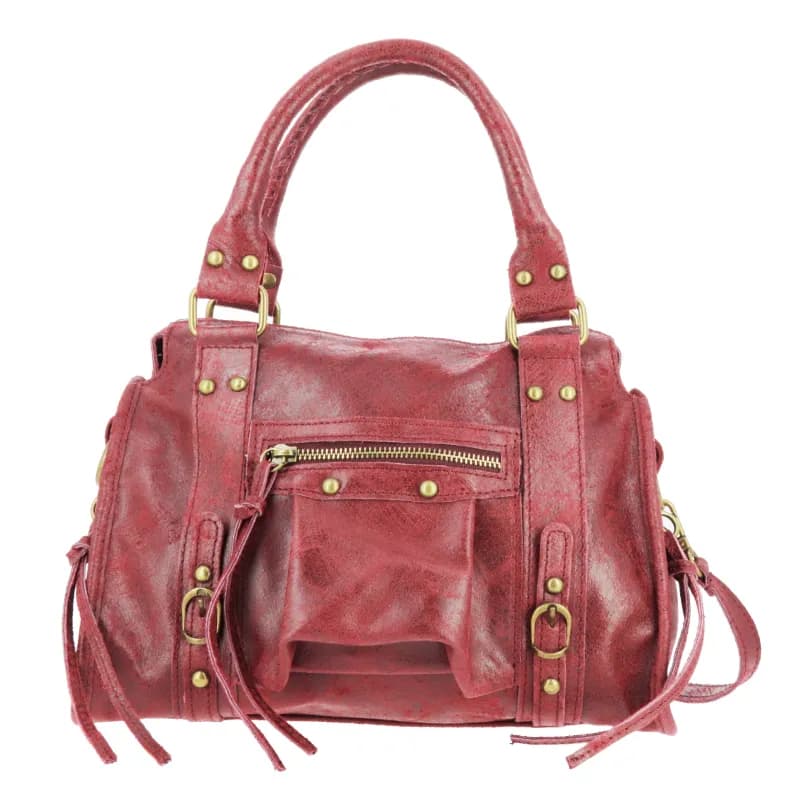 BENICHA sac à main en cuir Rouge