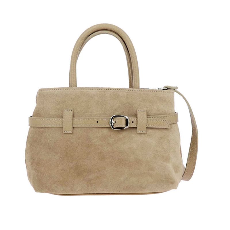 Sac à main en cuir Hermina Taupe