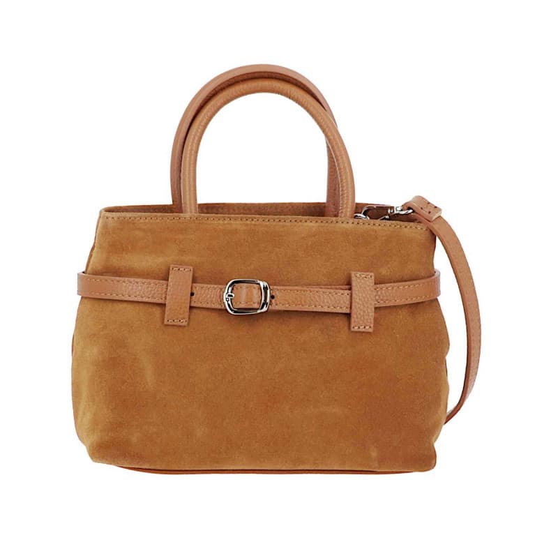 Sac à main en cuir Hermina Camel