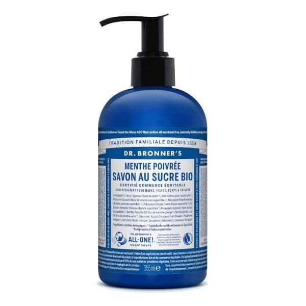 Savon au Sucre Bio Parfum Menthe Poivrée Dr. Bronner’s® - Cos