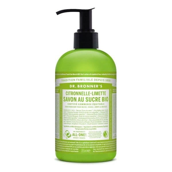 Savon au Sucre Bio Parfum Citronnelle-Limette Dr. Bronner’s® - Co