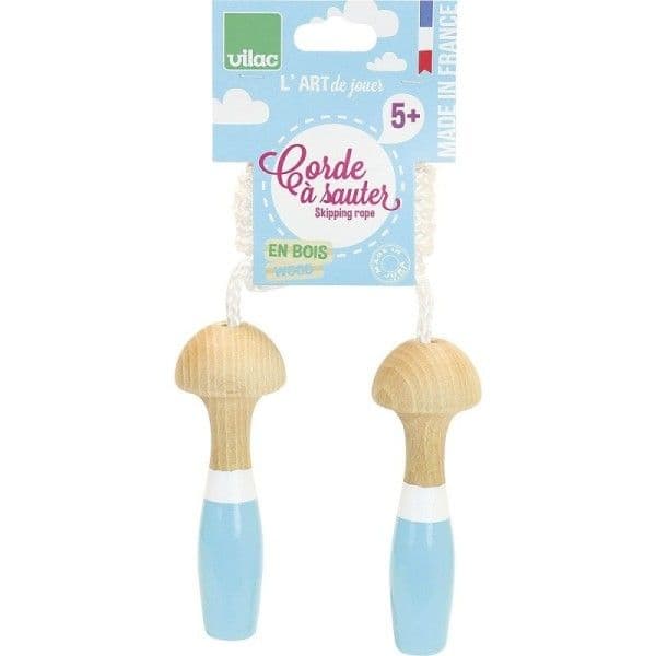 Jouet en Bois Corde à Sauter Bleue & Blanche Vilac® - Jouets en bois