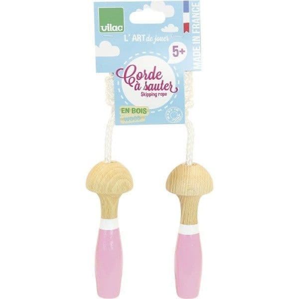 Jouet en Bois Corde à Sauter Rose & Blanche Vilac® - Jouets en bois F