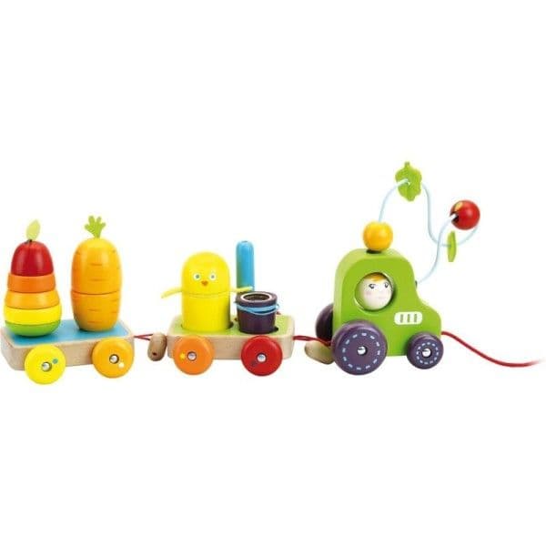 Jouet en bois Tracteur Multi-Activités 'Jour de récolte' Vilac® - J