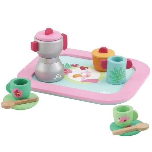 Dinette en bois 10 pièces Service à Café Sevi 1831 - Jouets en bois d