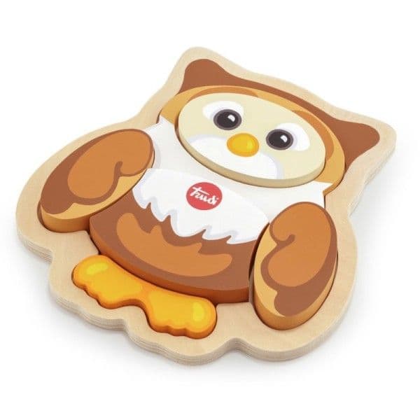 Puzzles en Bois 'Hibou Rinaldo' 6 pièces Sevi 1831 - Jouets en bois