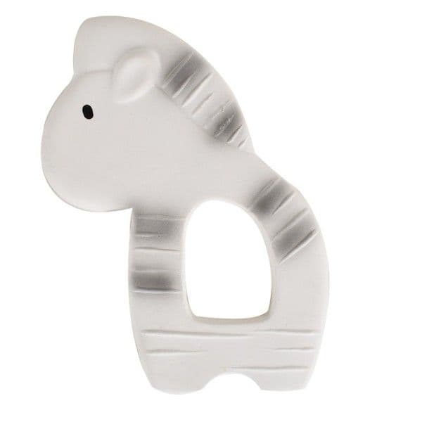 Anneau de dentition Zèbre Caoutchouc Naturel Animaux du Zoo Tikiri® -