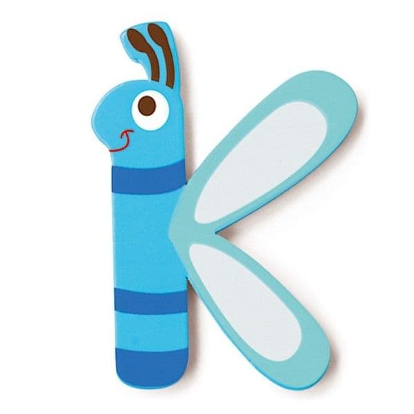 Lettre décorative 'K' en bois Animaux Amusants 6cm Scratch® - Lettre