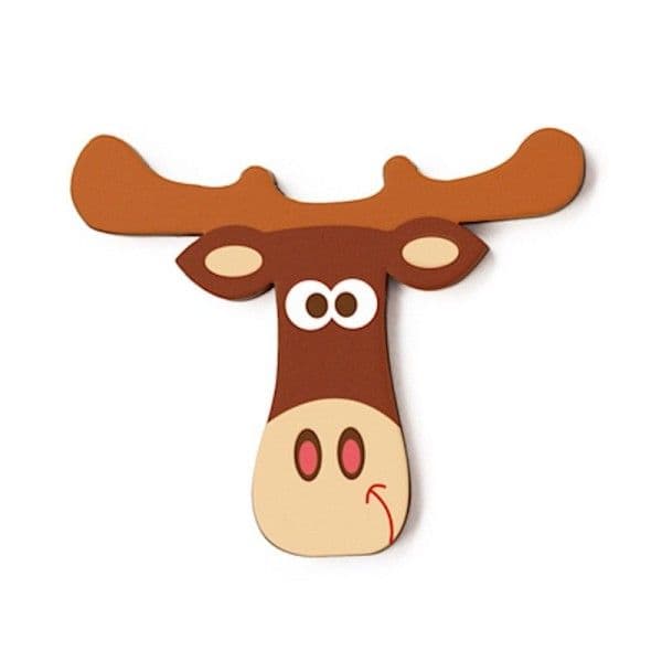 Lettre décorative 'T' en bois Animaux Amusants 6cm Scratch® - Lettre