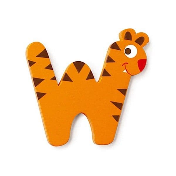 Lettre décorative W' en bois Animaux Amusants 6cm Scratch® - Lettre e