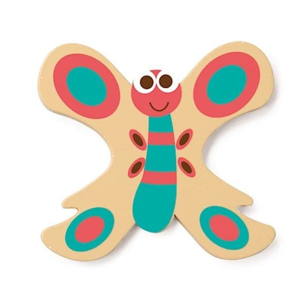 Lettre décorative 'X' en bois Animaux Amusants 6cm Scratch® - Lettre