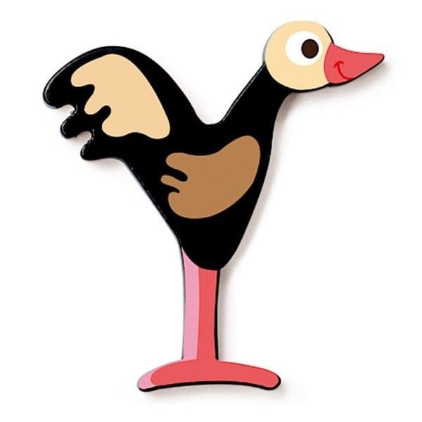 Lettre décorative 'Y' en bois Animaux Amusants 6cm Scratch® - Lettre