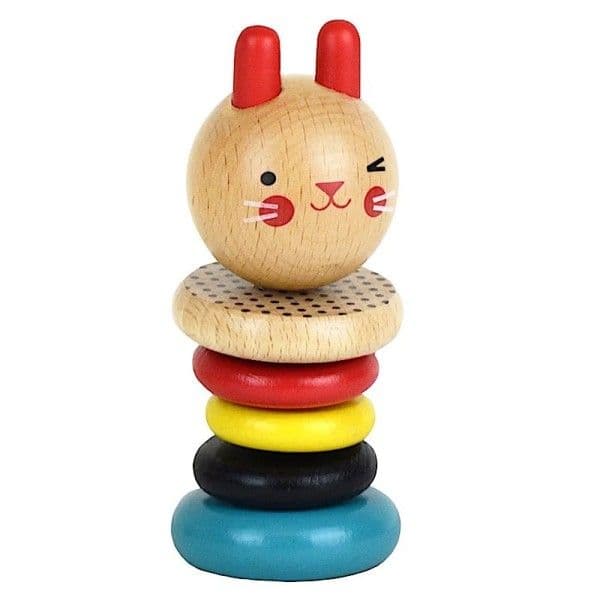 Jouet en bois Hochet de disques Lapin Petitcollage® - Jouet en bois