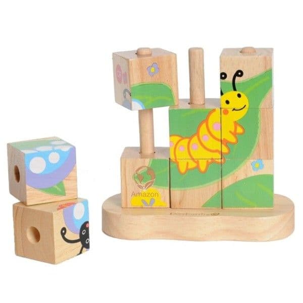 Puzzle de blocs Amazon EverEarth® - Jouets en bois