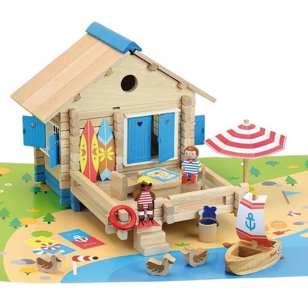 Jouet en bois Jeujura® Maison du Bord du Lac 120 pcs | Ref: 8076 -