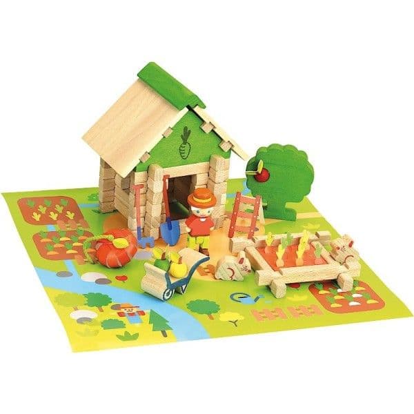 Jouet en bois Jeujura® Kit la Maison du Jardinier 50 pcs | Ref: