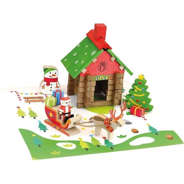 Jouet en bois Jeujura® Kit la Maison du Père Noël 50 pcs | Ref: 82