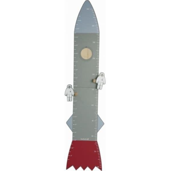 Toise de mesure en Bois 120 cm Décoration Fusée & Cosmonautes E