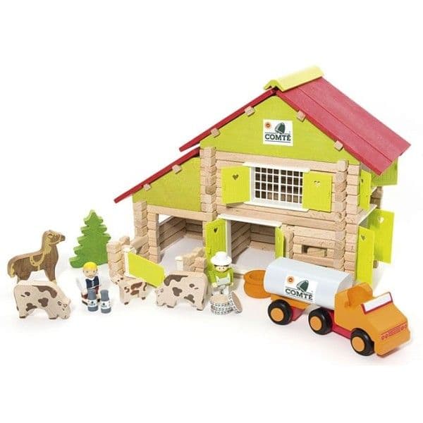 Jeujura Chalet à Comté avec Camion et Animaux 180pcs | Ref: 8054 - J
