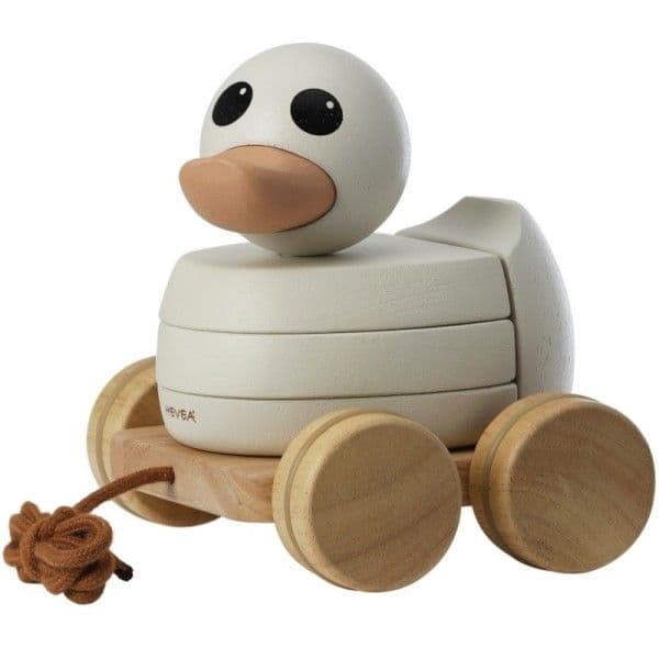 Jouet Canard à tirer Kawan en bois naturel Hevea®