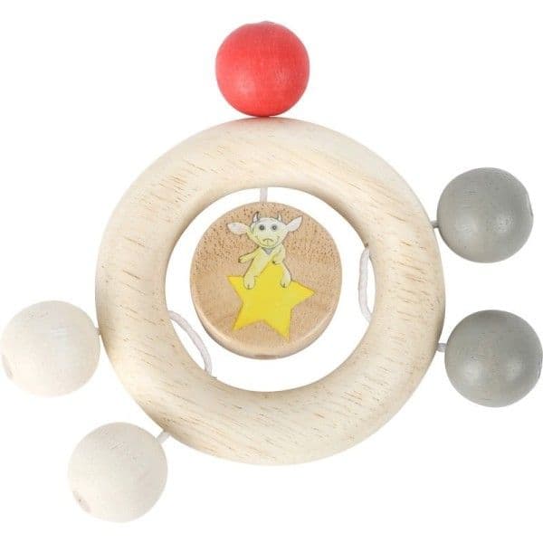 Hochet anneau en bois et perles Petit Bélier Ludwig Small foot by