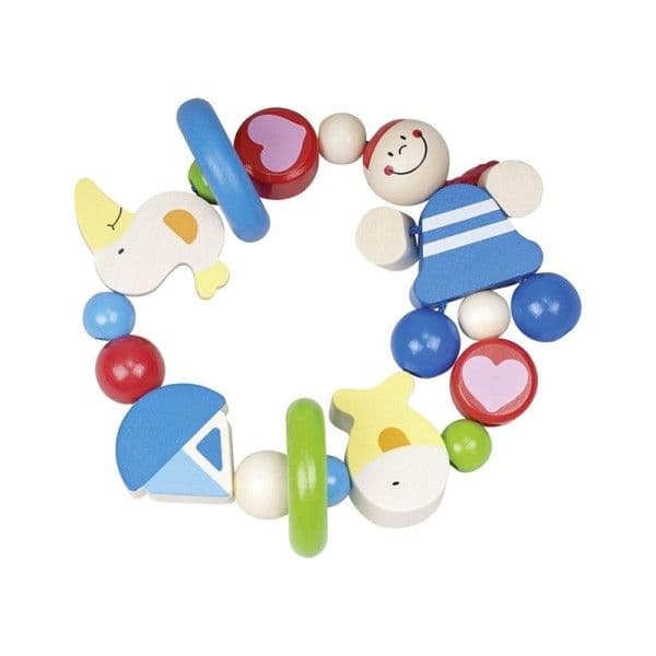 Heimess Hochet Flexible en bois Perles Pirate - Jouets Bébé Bio